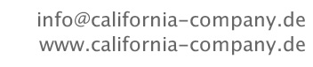 info@california-company.de 
www.california-company.de